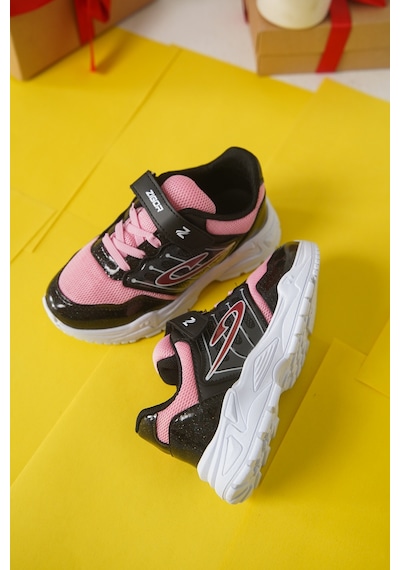 Daxtors Tontik Cırtlı Çocuk Unisex Spor Ayakkabı Pembe