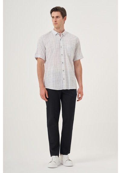 Morven Erkek Siyah Keten Trend Regular Fit Düğmeli Yaka Kısa Kol Gömlek 25ys004025001 Siyah Siyah Morven Erkek Siyah Keten Trend Regular Fit Düğmeli Yaka Kısa Kol Gömlek 25ys004025001 Siyah Siyah