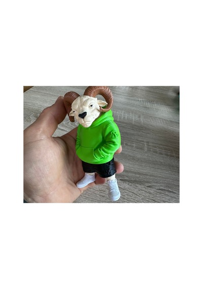 Kapüşonlu Koç Figür 10cm-3d Baskı-kolleksiyonluk Biblo