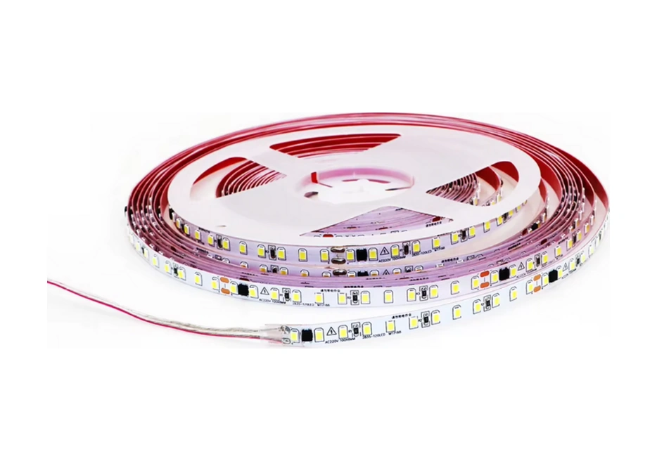 220 Volt Şerit Led Dim Edilebilir 10 Cm De Bir Kesilebilir Sarı Amber Ip65 Şerit Led 5 Metre