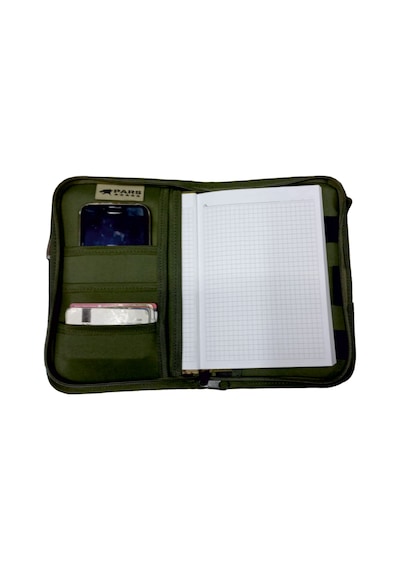 Haki Ajanda Defter Kabı Kamuflaj Organizer Kalemlik Haki