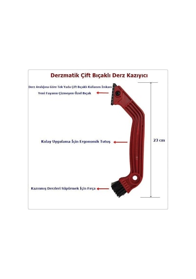 Hazır Derz Dolgu Beyaz + Derz Kazıyıcı Set Standart