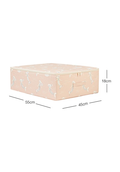 Ocean Home Textile Çocuk Odası Deniz Kızı Destekli Kutu Hurç 45 X 55 X 18 Cm Pembe