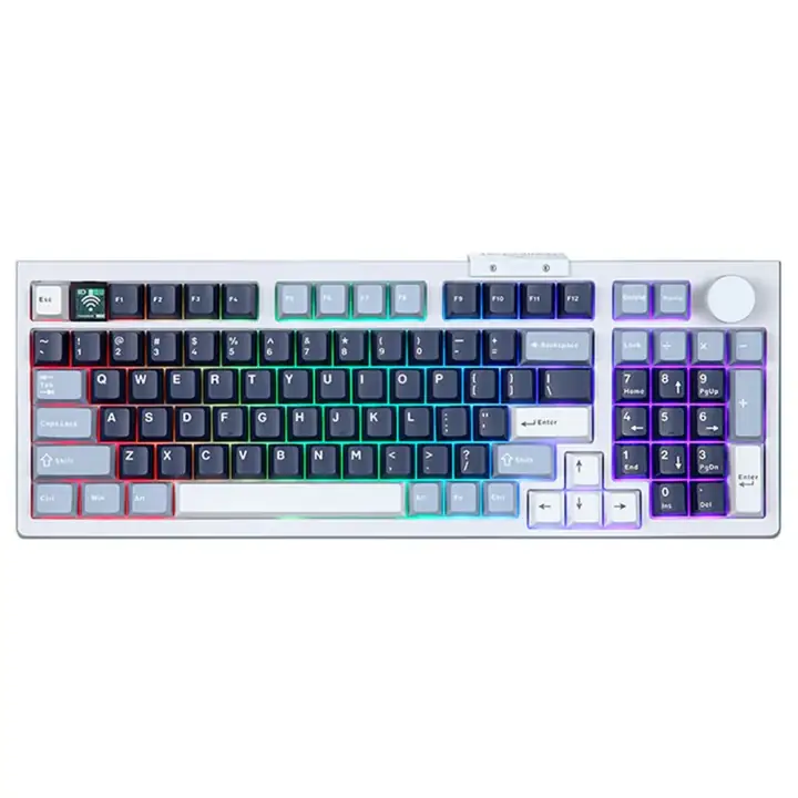 Darmoshark Top98 Beyaz Tri-mode Mekanik Klavye
