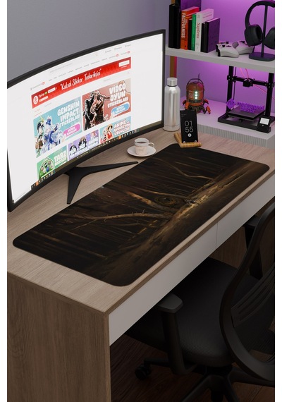Stalker Kaymaz Dikişli Kauçuk Oyuncu Mousepad V5 - 90x40 Xxl Gaming Mouse Pad Fare Altlığı