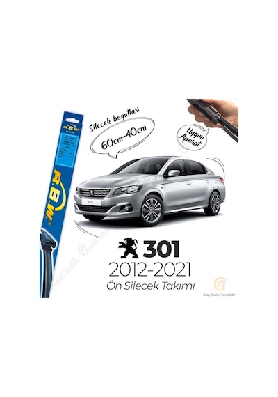 Peugeot 301 Muz Silecek Takımı (2012-2021) RBW