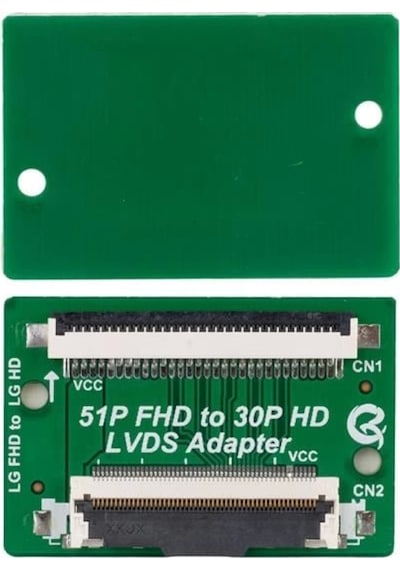 Lcd Panel Flexi Repair 51p Fhd To 30p Hd Lvds Adaptor Fhd To Hd For Lg Qk0805a