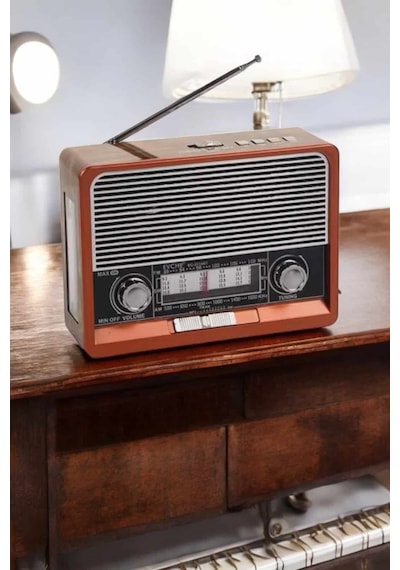 Nostaljik Radyo Usb,aux Ve Sd Kart Girişli Bluetooth Bağlantılı - Lisinya