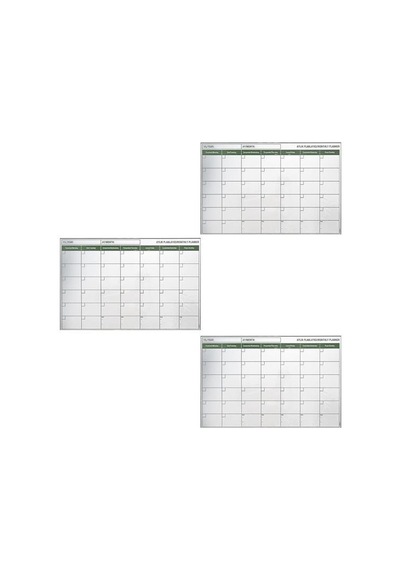 Manyetik Yapışkanlı Bir Aylık Program Planlayıcı Takvim 85x56 Cm 5728 Çok Renkli