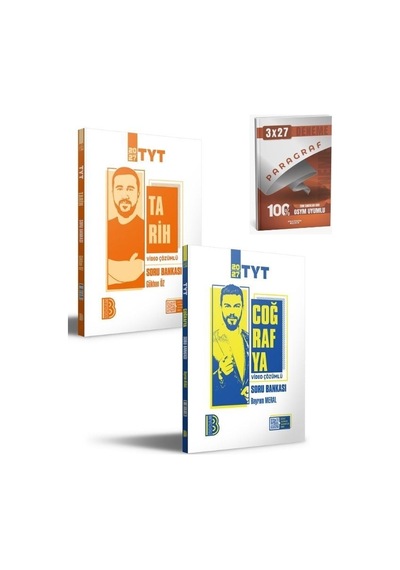 2027 Benimhocam 2027 Tyt Tarih Ve Coğrafya Video Çözümlü Soru Bankası Seti+ Anla Kazan Paragraf