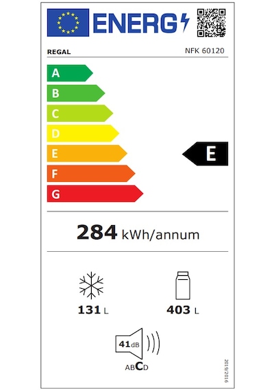 Regal NFK 60120 533 LT No-Frost Kombi Tipi Buzdolabı