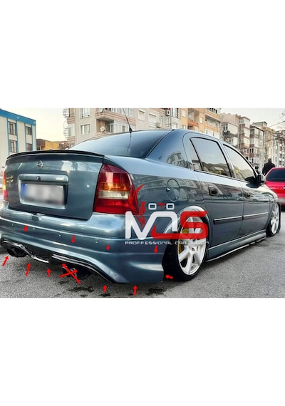 Opel Astra G Sedan Custom Arka Tampon Eki Fibeglass Boyasız