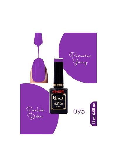 Adanil 15 ML Misyul Profesyonel Kalıcı Oje No:095