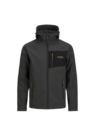Jack & Jones Jack Jones Erkek Softshell Cjjtaylor Softshell Ceket Asphalt