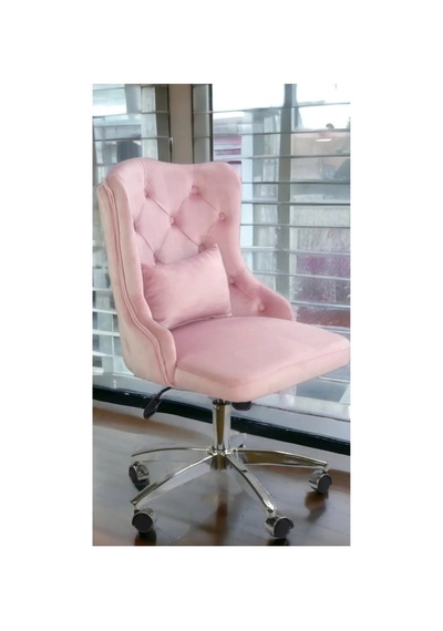 Çalışma Koltuğu Ofis Sandalyesi Makyaj Sandalyesi Pembe Çalışma Koltuğu Ofis Sandalyesi Makyaj Sandalyesi Pembe