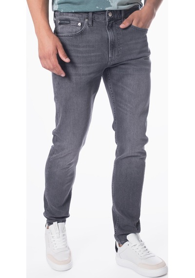 Calvin Klein Slım Taper, 1bz Gri Erkek Kot Pantolon