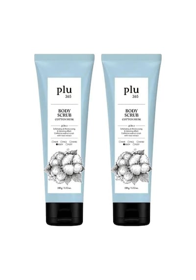 Plu 365 Body Scrub Musk 100 Gr Pamuk Çiçekli Vücut Peelingi 2 Paketi