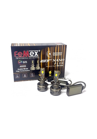 Femex Gt Nano Plus H7 Csp Chipset Radyatör Soğutmalı Led Xenon Led