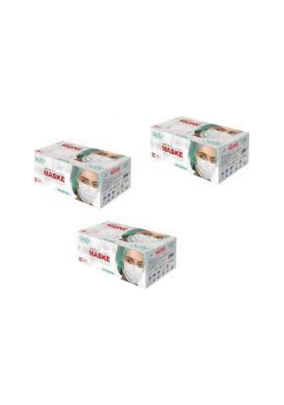 Care 3 Katlı Cerrahi Telli Full Ultrasonik Maske 150 Adet