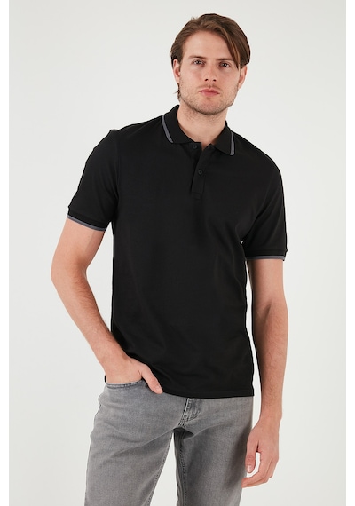 Buratti Pamuklu Regular Fit Erkek Polo Yaka T Shirt 5902063 Siyah