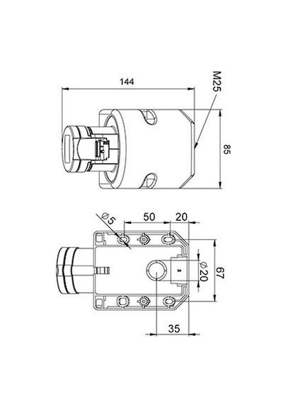 Mete Enerji 5x16a. Ip44 Duvar Prizi Eğik Gövdeli Vidalı Bağ. 406607v