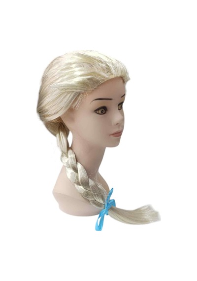 Platin Altın Dore Renk Karlar Ülkesi Elsa Frozen Peruğu Çocuk Boy - Yqbx-449384 18