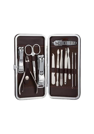 12 Parça Çanta Tipi Manikür Pedikür Tırnak Bakım Seti 4741 35641306