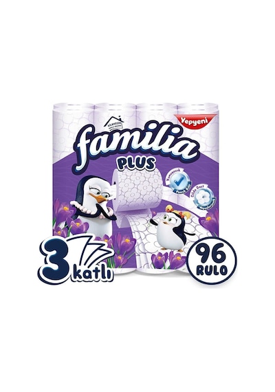 Plus Parfümlü Tuvalet Kağıdı Jumbo Paket 96 Rulo