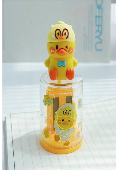 Mini Figürlü Sevimli 2 Li Kalem Traş 2 Adet Hazneli Kalemtıraş Çift Bıçaklı Kalem Açacağı Figürlü No2 Jumbo Ve Standart