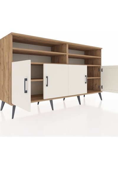 Hyperion Konsol 6 Raflı 4 Kapaklı 176x44x99 Çam-aytaşı/antrasit Çam-aytaşı/antrasit Hyperion Konsol 6 Raflı 4 Kapaklı 176x44x99 Çam-aytaşı/antrasit Çam-aytaşı/antrasit
