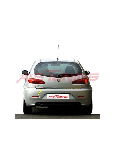 Alfa Romeo 147 Krom Bagaj Alt Çıtası Formlu Paslanmaz Çelik N11.4602