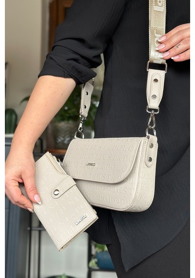 Jps-orta Boy 2 Askılı Günlük Kullanıma Uygun 5 Bölmeli Kadın Omuz Çantası 23cm-14cm 4090-gd - Taş Kombin Taş