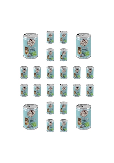 Prochef Balık Etli Kıyılmış Konserve Yetişkin Kedi Maması 24 x 415 G