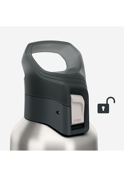 Quechua Outdoor Paslanmaz Çelik Termos - 0,8 L - Yeşil - 900 Turuncu