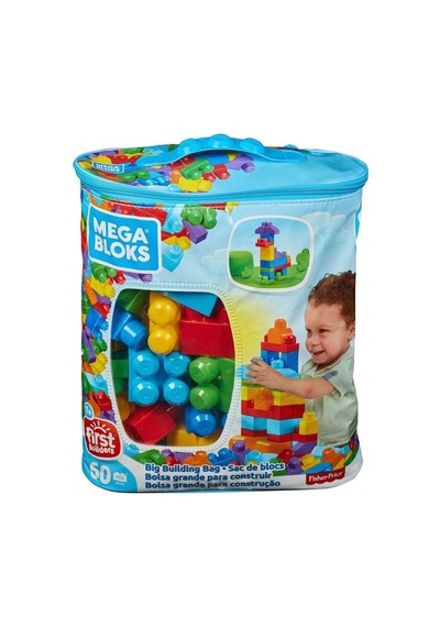 Cyp67 Mega Bloks 60 Parçalı Blok Torbaları 2 Asorti - Mavi - Pembe +1 Yaş