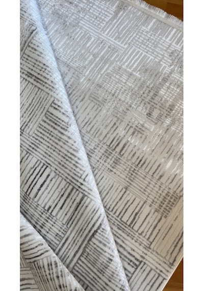 Denf Home Pamuk Taban Yumuşak Doku Özel Kesim Modern Salon Koridor Oturma Mutfak Halısı Kilim Yolluk Tycedd8b2790a423866804500 Gri