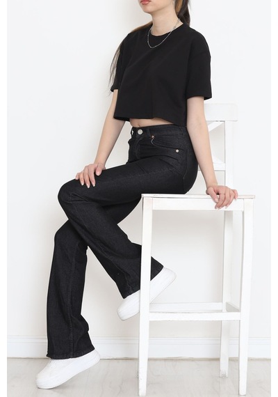 Mokashopin - İspanyol Paça Kot Pantolon Koyufüme - 18201.1431. 001