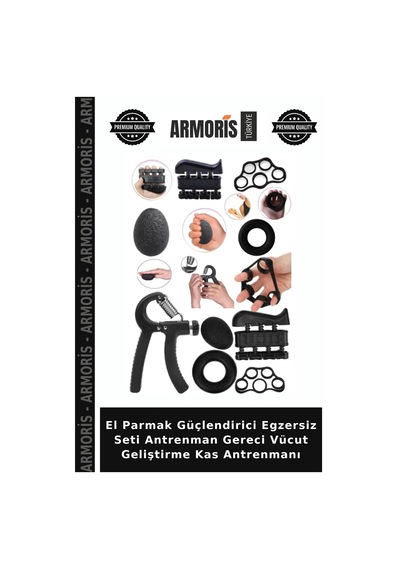 El Parmak Güçlendirici Egzersiz Seti Antrenman Gereci Vücut Geliştirme Kas Antrenmanı Çok Renkli