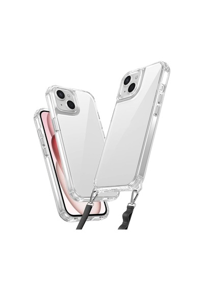 Apple Uyumlu iPhone 15 Kılıf Airbagli Takılabilir Askı Aparatlı Redclick Snap Silikon Kapak