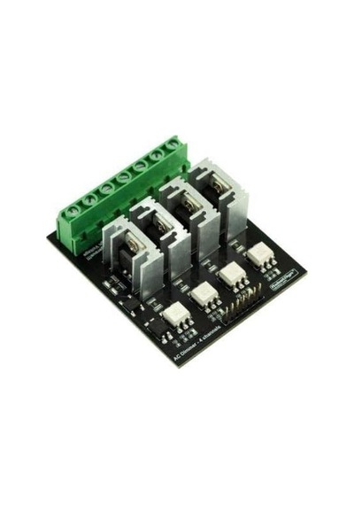 Ac Işık Dimeri Modülü, 4 Kanal, 3.3v/5v Mantık, Ac 50/60hz, 110v 400v, 10a Başına