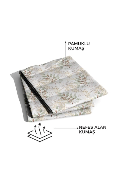 Elart Nevony %100 Pamuk Çift Kişilik Pike Yeşil