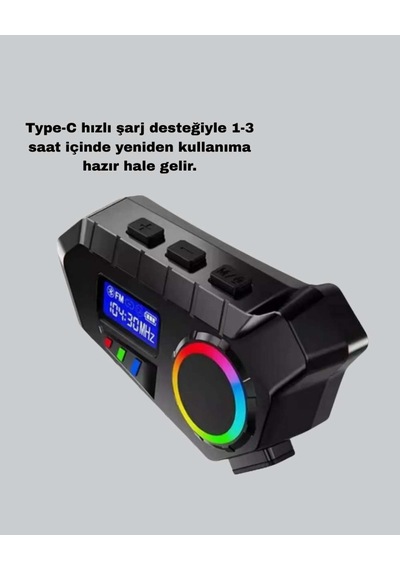 Motosiklet Ve Günlük Kullanım İçin Bluetooth Hoparlör Ve Disk Kilidi Seti Diğer