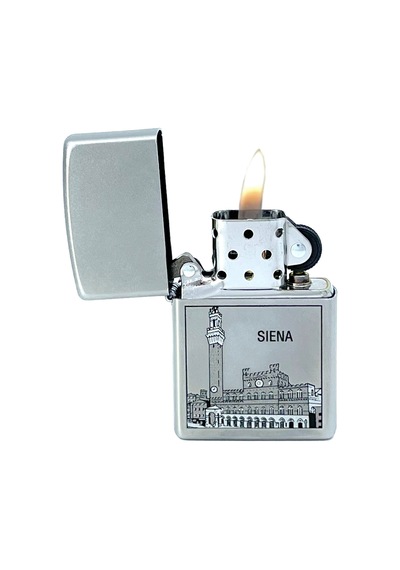 Zippo Siena Piazza Del Campo Dizayn Çakmak Gri