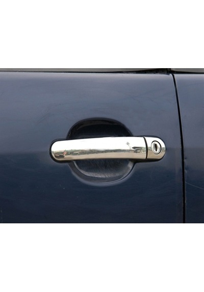 Skoda Fabia Hb/sw Uyumlu Kapı Kolu 4 Parça 2008-2014 Paslanmaz Krom