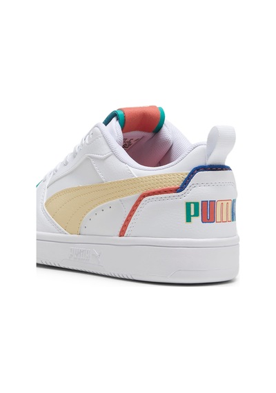 Puma Rebound V6 Lo Ready, Set, Better Genç Spor Ayakkabı Çok Renkli
