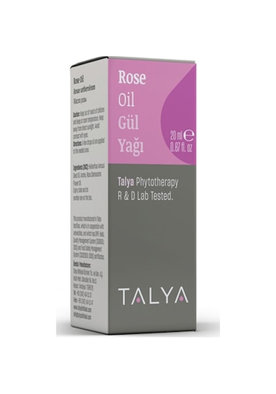 Talya Soğuk Sıkım %100 Saf ve Doğal Gül Yağı 20 ML