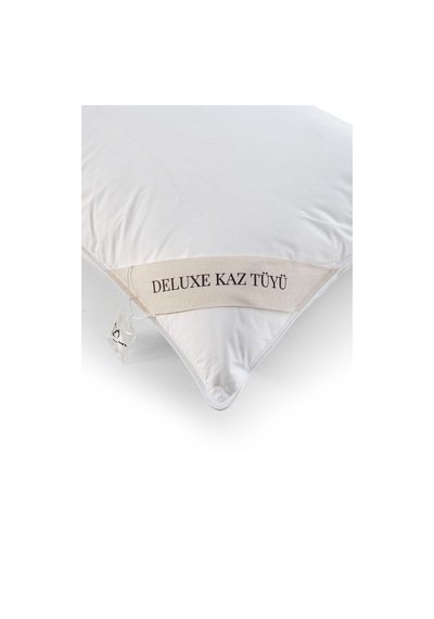 Deluxe Kaz Tüyü Yastık Beyaz