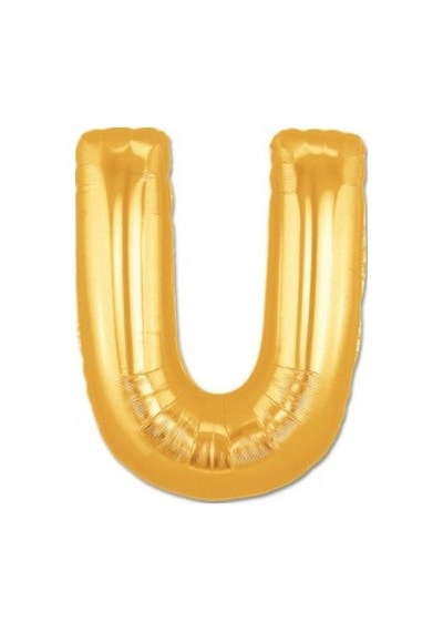 U Harf Folyo Balon Altın Renk 40 İnç 5286