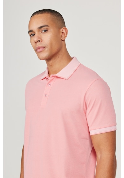 AC&Co / Altınyıldız Classics 4A4820200047PBY3XL Düğmeli Polo Yaka Cepsiz Slim Fit Erkek Tişört Pembe - Beyaz AC&Co / Altınyıldız Classics 4A4820200047PBY3XL Düğmeli Polo Yaka Cepsiz Slim Fit Erkek Tişört Pembe - Beyaz