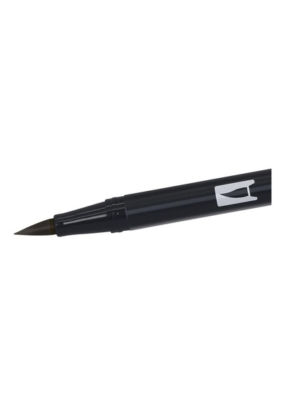 Tombow Abt-n15 6p Keçeli Dual Brush Pen İle İki Uç, 6 Adet Siyah